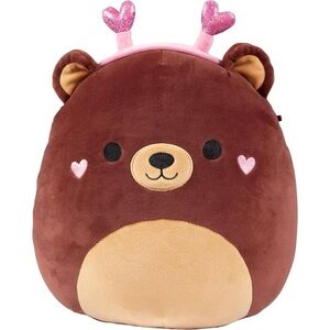 NWOT 5" Omar the Brown Bear Valentines Day Squishmallow Plushie
